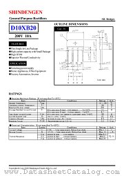 D10XB20 datasheet pdf Shindengen
