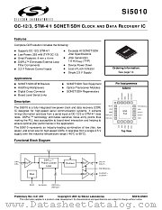 SI5010 datasheet pdf Silicon Laboratories