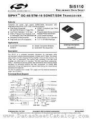 SI5110 datasheet pdf Silicon Laboratories