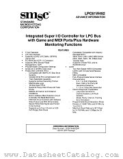 LPC61W492 datasheet pdf Standard Microsystems