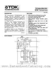75T2089 datasheet pdf TDK Semiconductor