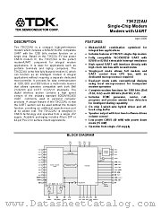 73K222AU datasheet pdf TDK Semiconductor
