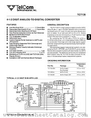 TC7135 datasheet pdf TelCom Semiconductor