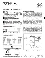 TC7106 datasheet pdf TelCom Semiconductor
