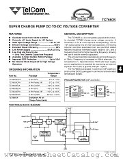 TC7660S datasheet pdf TelCom Semiconductor