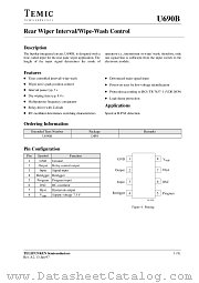 U690B datasheet pdf TEMIC