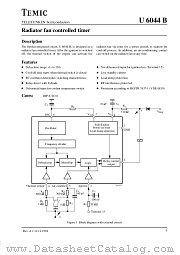 U6044B datasheet pdf TEMIC