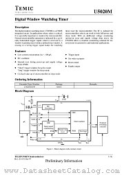 U5020M datasheet pdf TEMIC