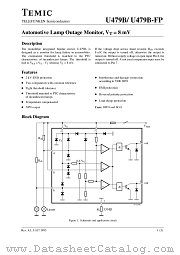 U479B datasheet pdf TEMIC