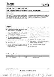 U4479B datasheet pdf TEMIC