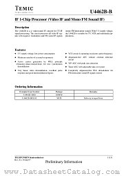 U4462B-B datasheet pdf TEMIC