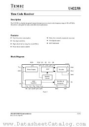 U4223B datasheet pdf TEMIC