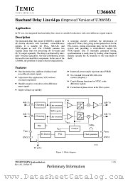 U3666M datasheet pdf TEMIC