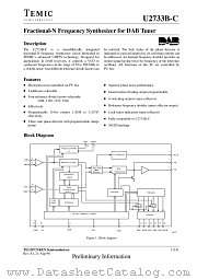 U2733B-C datasheet pdf TEMIC