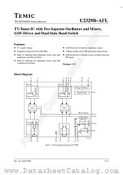 U2329B-AFL datasheet pdf TEMIC