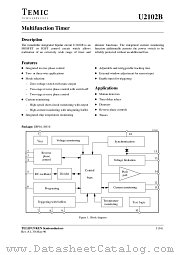 U2102B datasheet pdf TEMIC