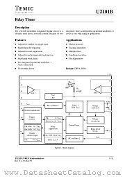U2101B datasheet pdf TEMIC