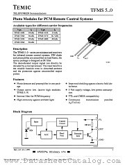 TFMS5400 datasheet pdf TEMIC