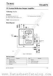 TEA8172 datasheet pdf TEMIC