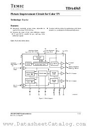 TDA4565 datasheet pdf TEMIC