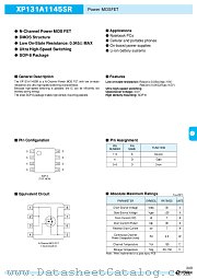 XP131A1145SR datasheet pdf Torex Semiconductor