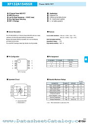 XP132A1545SR datasheet pdf Torex Semiconductor