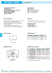 XP162A11C0PR datasheet pdf Torex Semiconductor