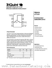 TQ3131 datasheet pdf TriQuint Semiconductor