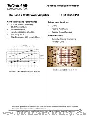 TGA1055-EPU datasheet pdf TriQuint Semiconductor