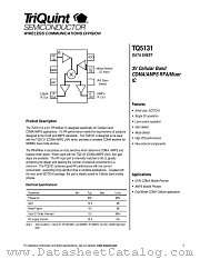 TQ5131 datasheet pdf TriQuint Semiconductor