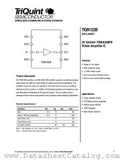 TQ9132B datasheet pdf TriQuint Semiconductor