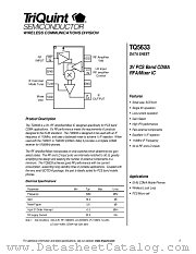 TQ5633 datasheet pdf TriQuint Semiconductor