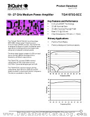 TGA1073G-SCC datasheet pdf TriQuint Semiconductor