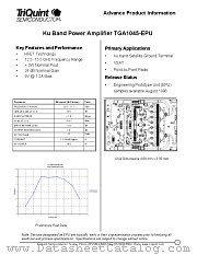 TGA1045-EPU datasheet pdf TriQuint Semiconductor