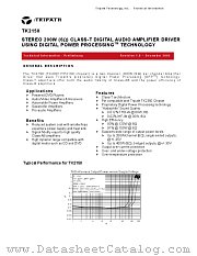TK2150 datasheet pdf Tripath