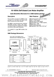 CHA2066RBF datasheet pdf United Monolithic Semiconductors