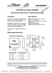 CHA2069RAF/24 datasheet pdf United Monolithic Semiconductors