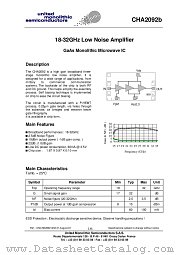 CHA2092B datasheet pdf United Monolithic Semiconductors