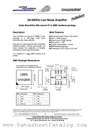CHA2093RBF/24 datasheet pdf United Monolithic Semiconductors
