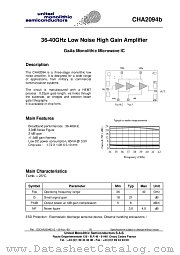 CHA2094B99F/00 datasheet pdf United Monolithic Semiconductors