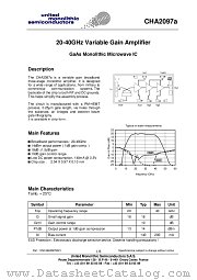 CHA2097A datasheet pdf United Monolithic Semiconductors