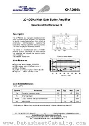CHA2098B99F/00 datasheet pdf United Monolithic Semiconductors