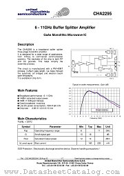 CHA2295 datasheet pdf United Monolithic Semiconductors