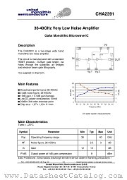 CHA2391 datasheet pdf United Monolithic Semiconductors