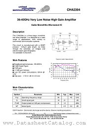 CHA2394-99F/00 datasheet pdf United Monolithic Semiconductors