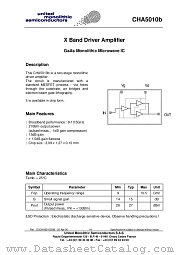 CHA5010B99F/00 datasheet pdf United Monolithic Semiconductors