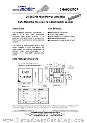 CHA5093TCF/24 datasheet pdf United Monolithic Semiconductors