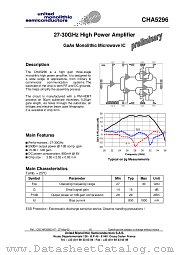 CHA5296 datasheet pdf United Monolithic Semiconductors