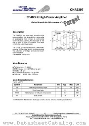 CHA5297 datasheet pdf United Monolithic Semiconductors
