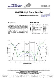 CHA6042-99F/00 datasheet pdf United Monolithic Semiconductors
